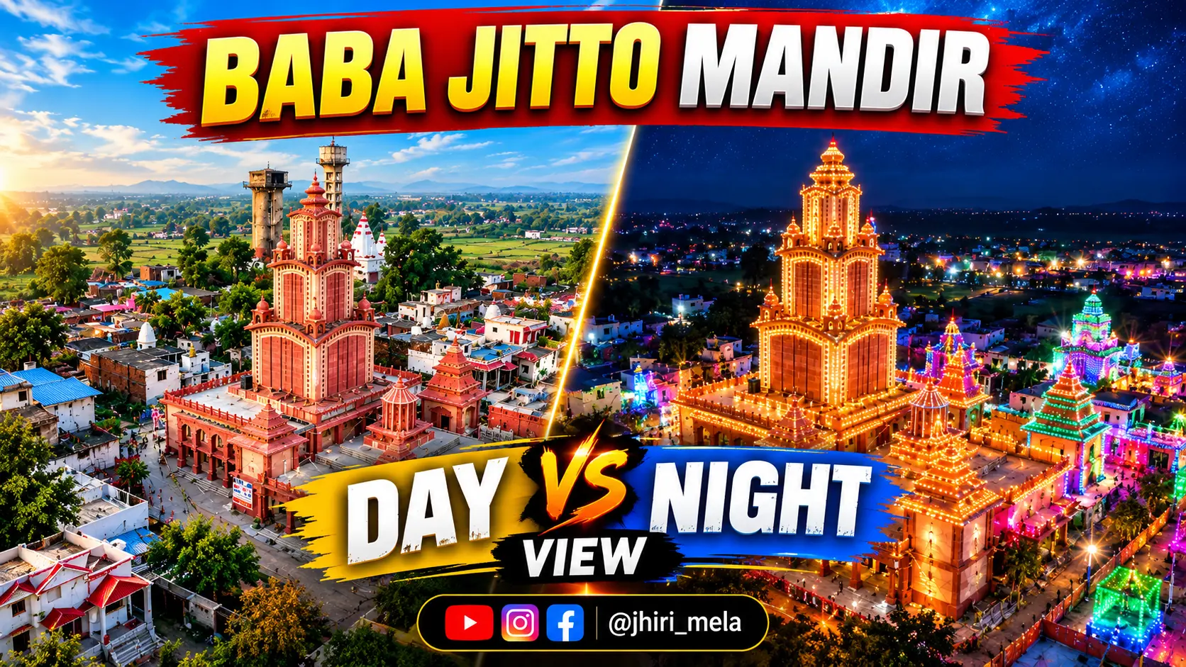 Jhiri Temple from Above: Stunning Drone Shots in Day and Night