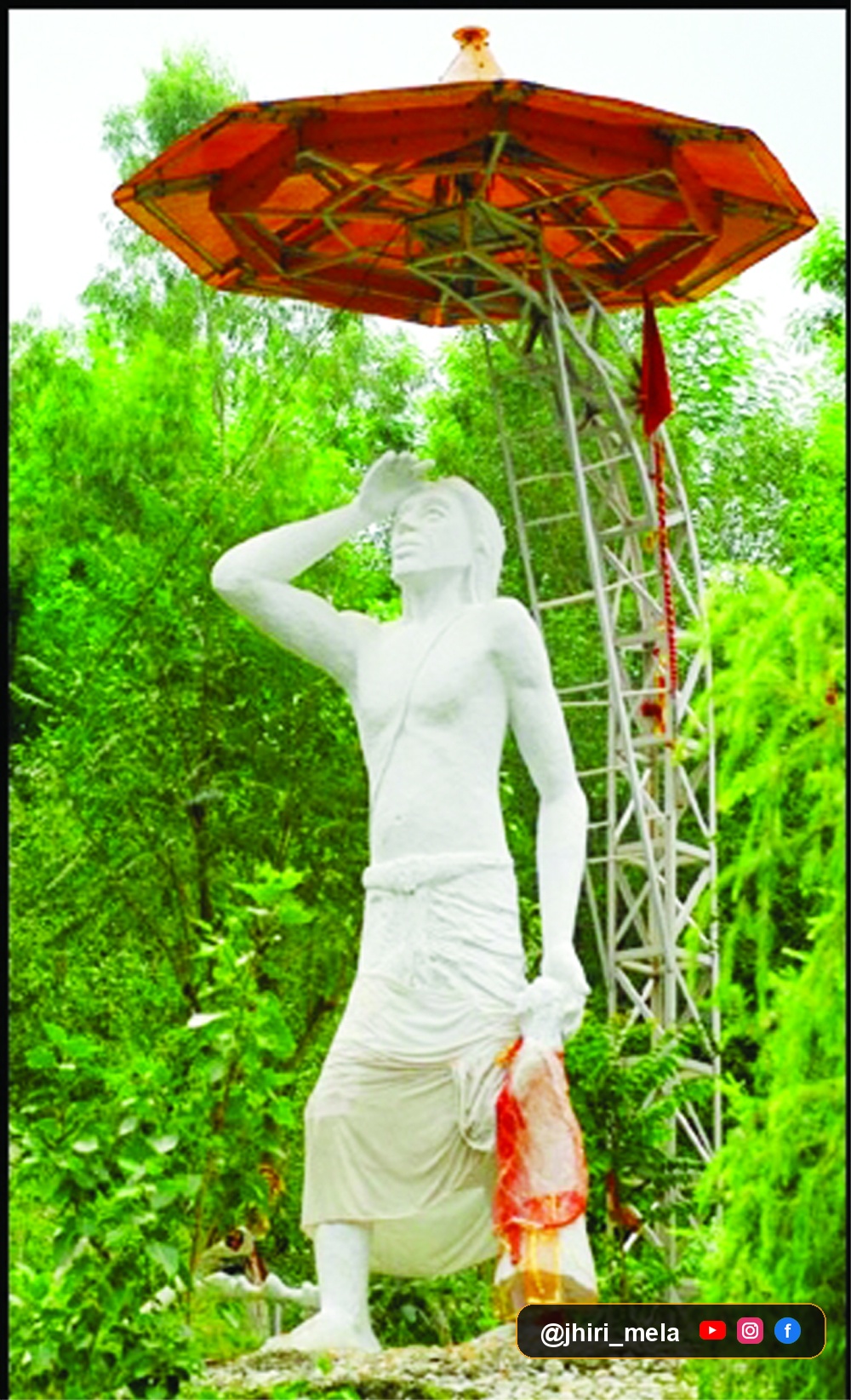 White Memorial Monument of Baba Jitto Ji at Aghar Jitto — जन्मस्थान अघार जित्तो — श्री बाबा जित्तो जी का पावन श्वेत स्मृति स्मारक | Aghar Jitto, Reasi