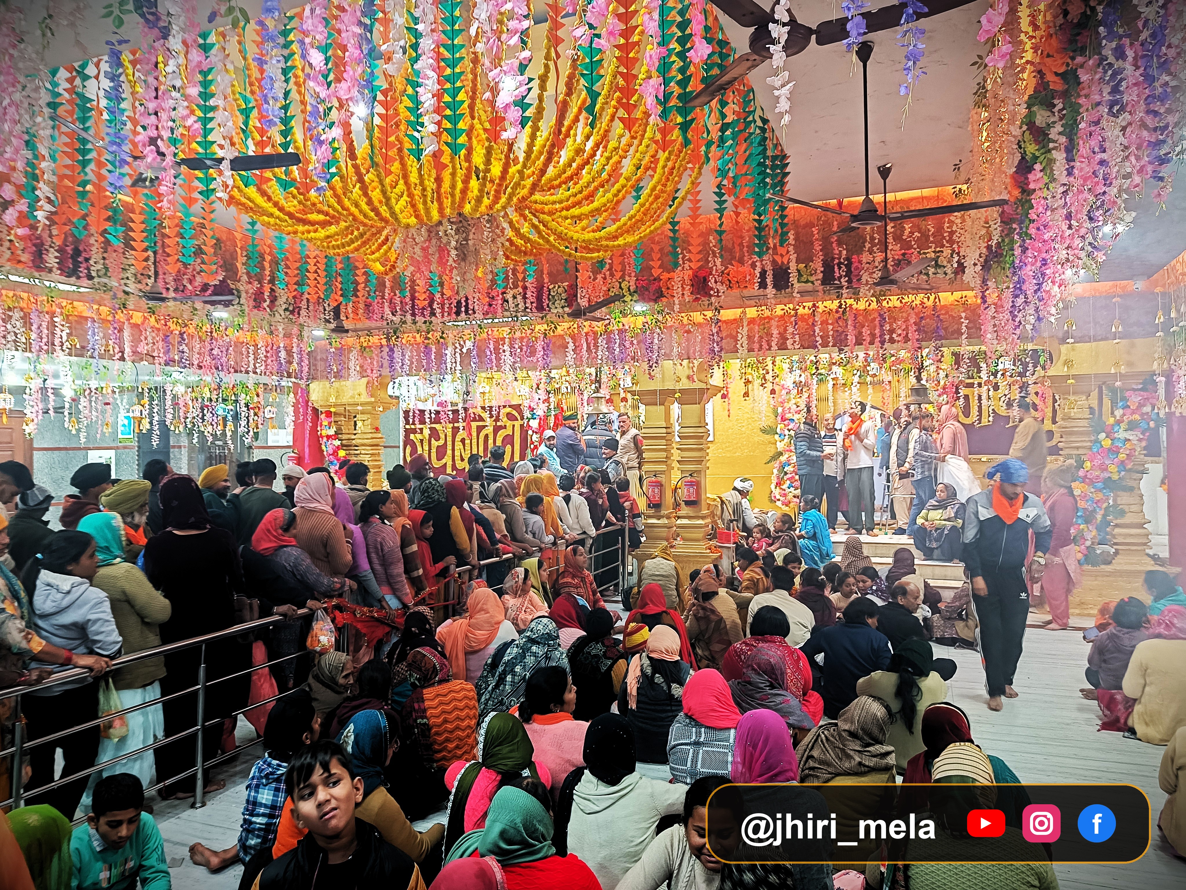 Grand Festival Gateway & Main Fairground Courtyard at Jhiri — झिरी मेला का भव्य स्वागत द्वार एवं मुख्य मेला प्रांगण | Main Fairground Entrance, Jhiri, Jammu